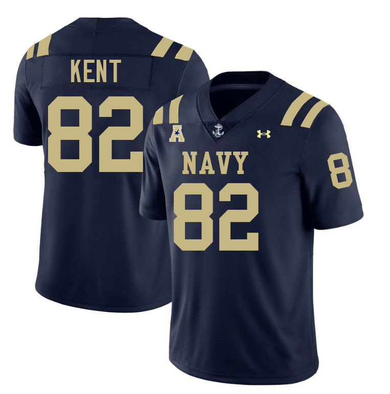 Navy Midshipmen #82 Nathan Kent College Football Jerseys,Apparels Stitched-Navy